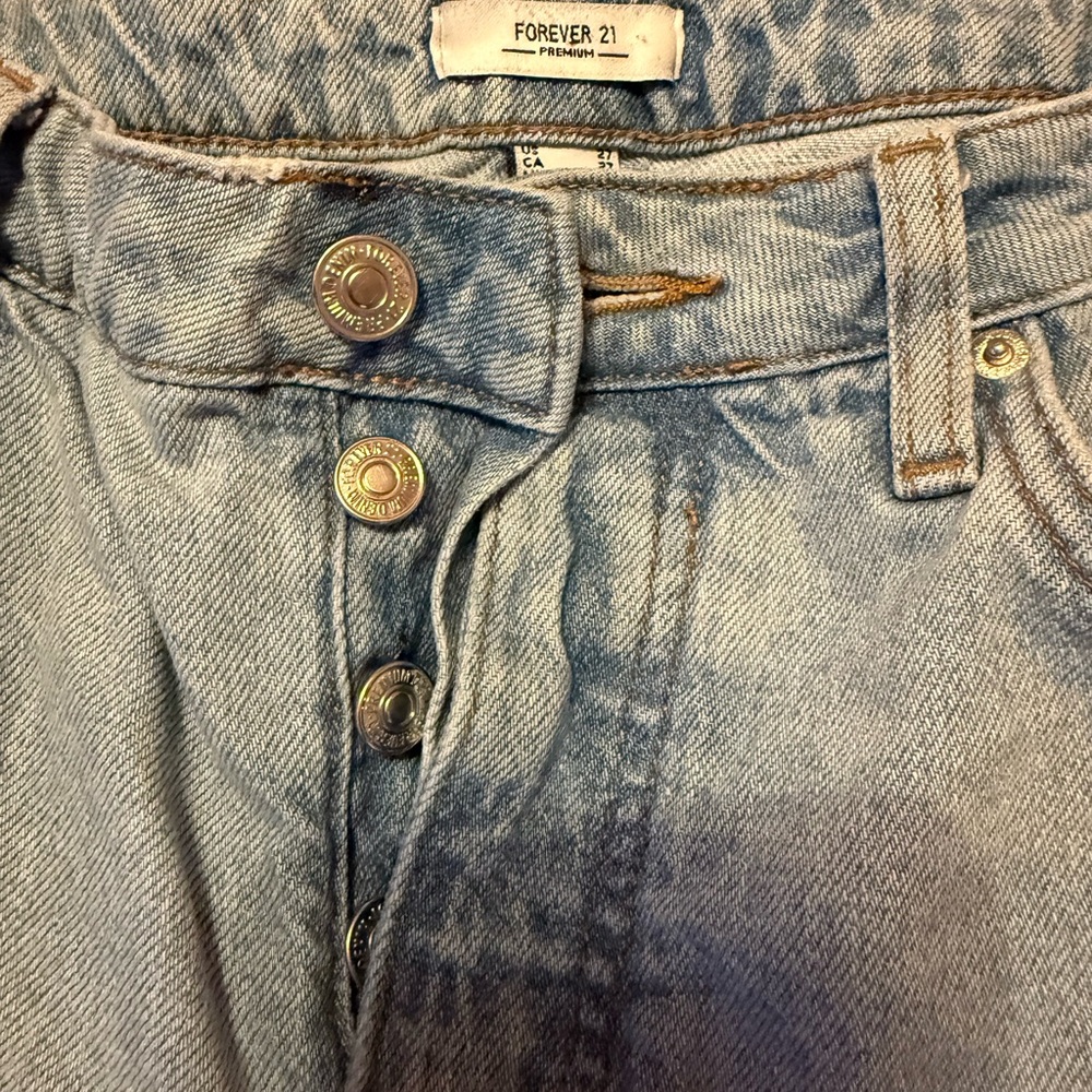 Forever 21 Blue High Rise Jeans